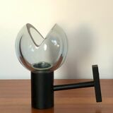 Applique de Flavio Poli en verre de Murano gris, Italie années 70