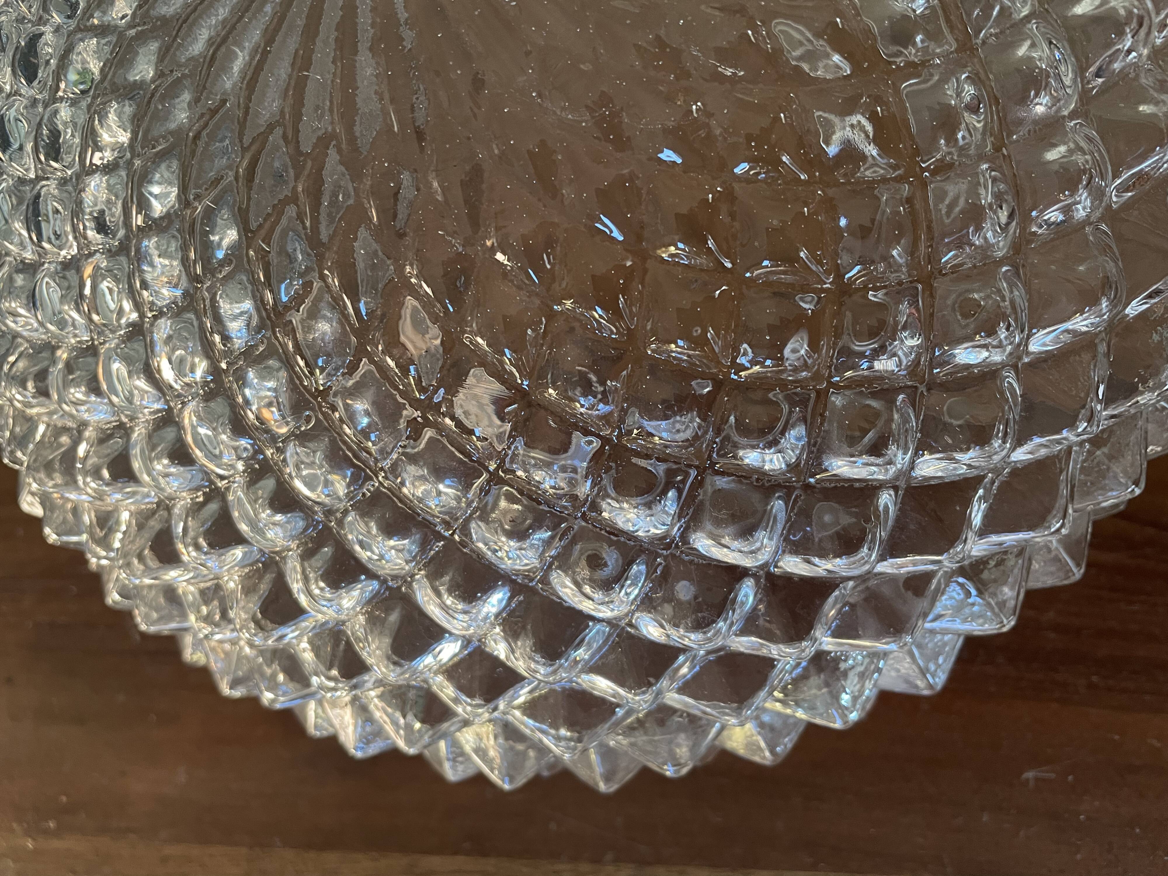 Vintage glass sea urchin ceiling lamp 25 cm