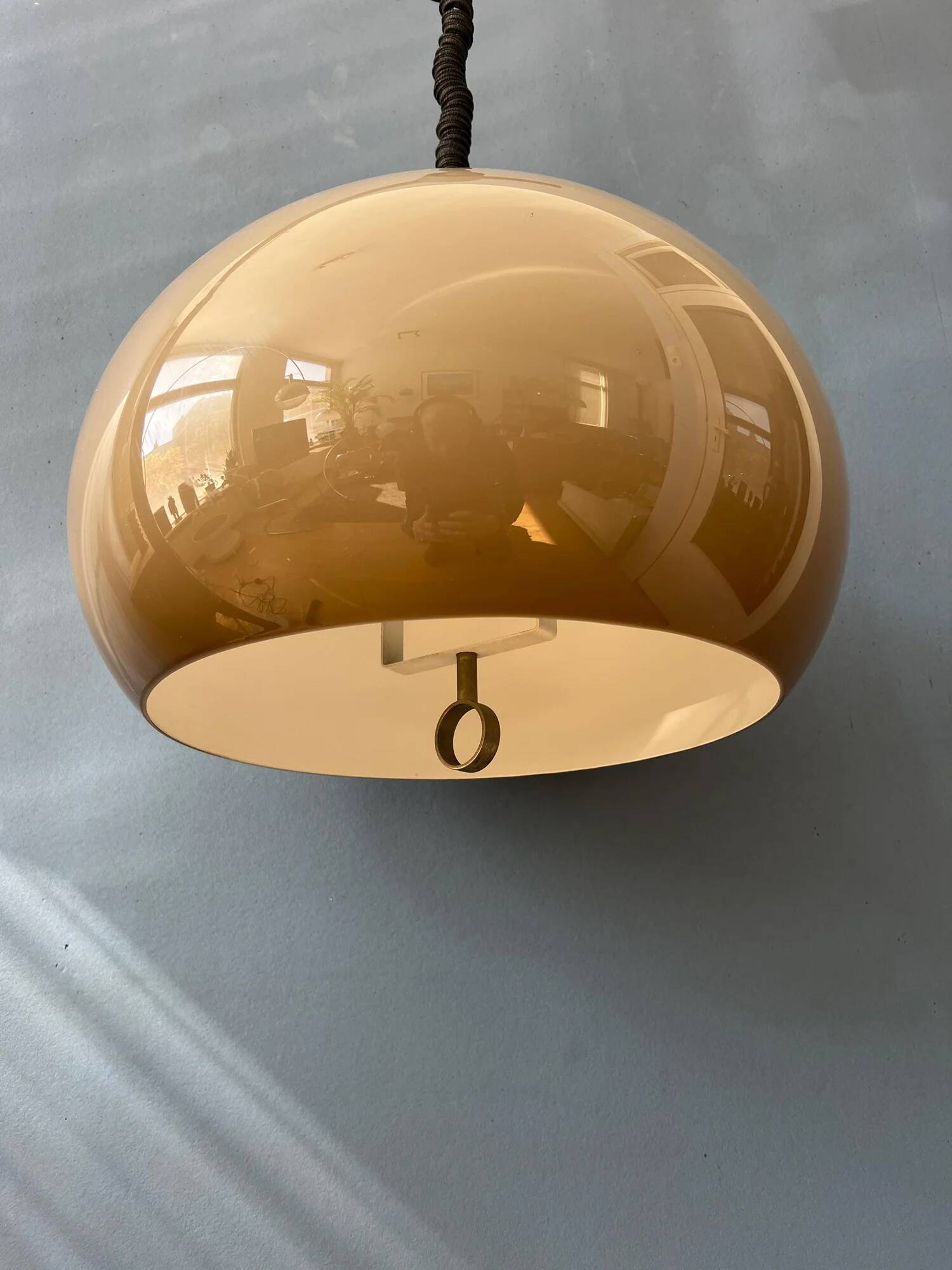 Vintage Dijkstra Space Age Mushroom Pendant Lamp