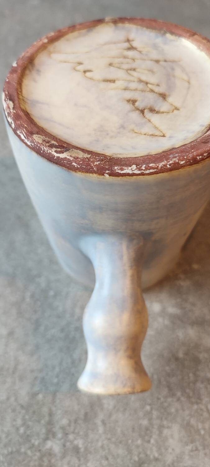 Ceramic cream jug signed by Marie-Christine Treinen