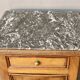 Louis Philippe bedside table in walnut with false drawers