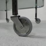 Vintage chrome serving trolley, 1960s