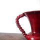Vase en barbotine rouge