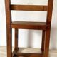 Slatted wooden chair, minimalist