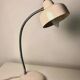 Vintage 1960s Desk Lamp White Metal | Flexible Articulated Swan Neck Light Industrial Mid-Century Design Living Room