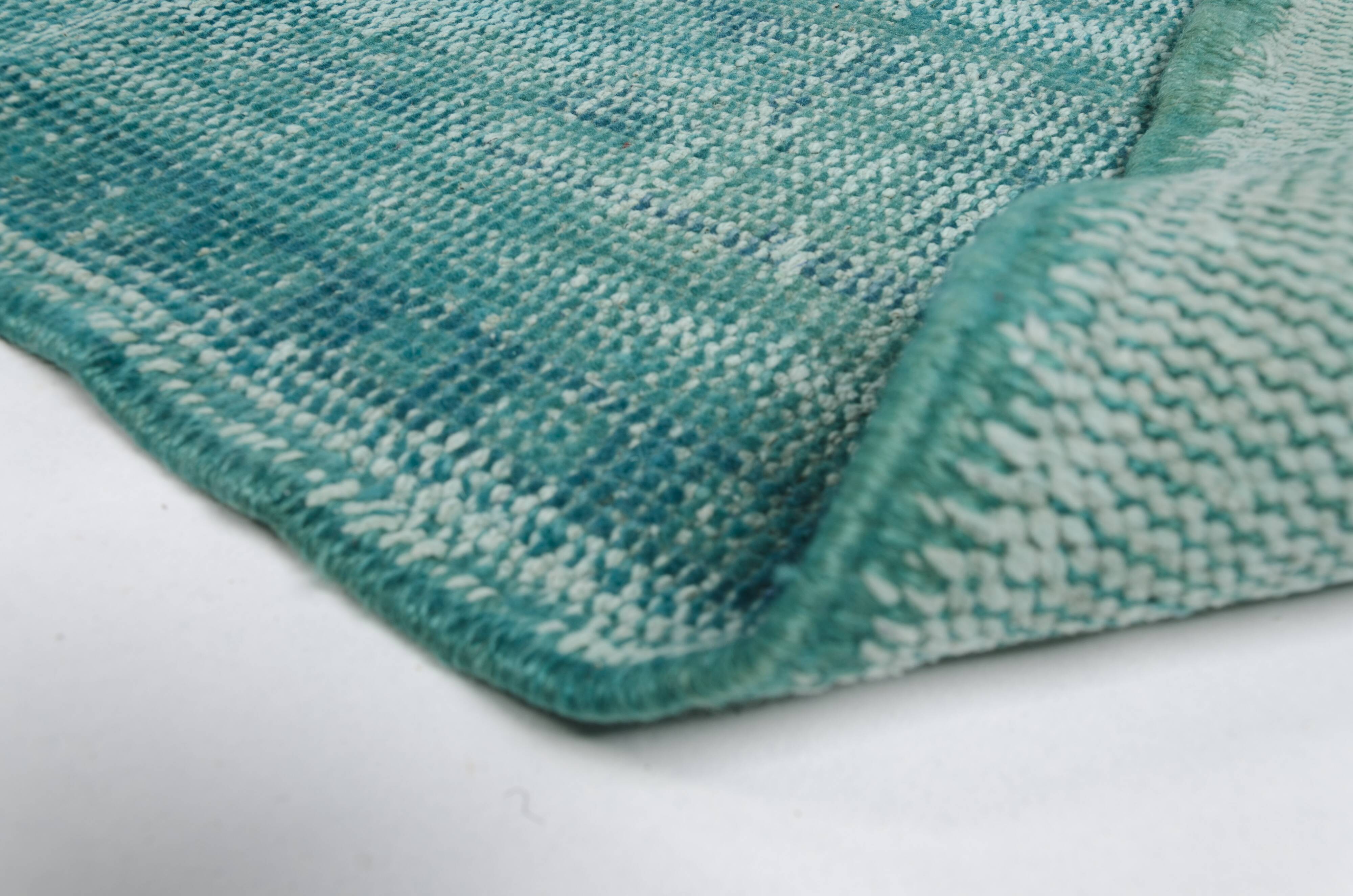 vintage Turqouise Vintage Carpet