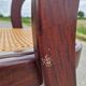 Chaise Baumann gondole en bois et cannage