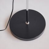 Black vintage IKEA adjustable floor reading lamp - Stilnovo inspired design from the 1980s.