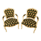 Paire de fauteuils Cabriolet de  style Louis XV