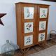 Armoire vintage en rotin