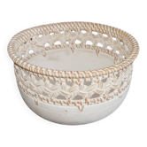 Wooden Bowl with Rattan Details - Set of 3