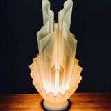 Resin table lamp by GIORGIA JACOB, French design, 1970s/80s