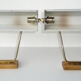Pair of wall lamps for picture lighting