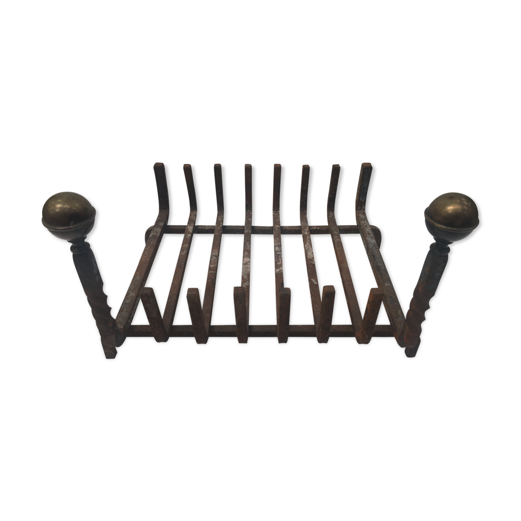 Qiilu Support à bûches Porte-bûches en fer forgé à 2 niveaux Support de