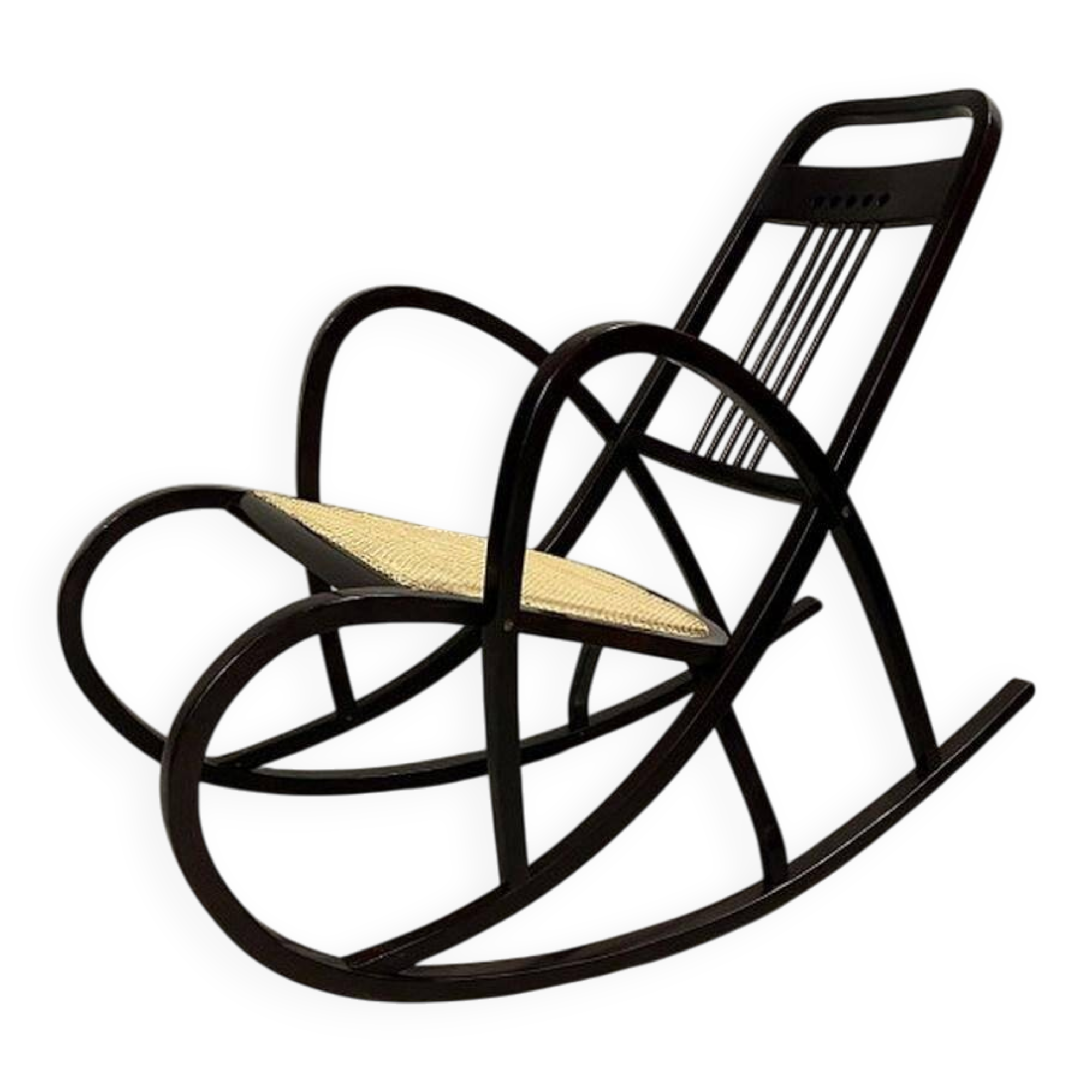 Chaise à bascule Sécession n°7211 par Marcel Kammerer pour Thonet