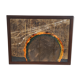 wall ceramic with wooden frame