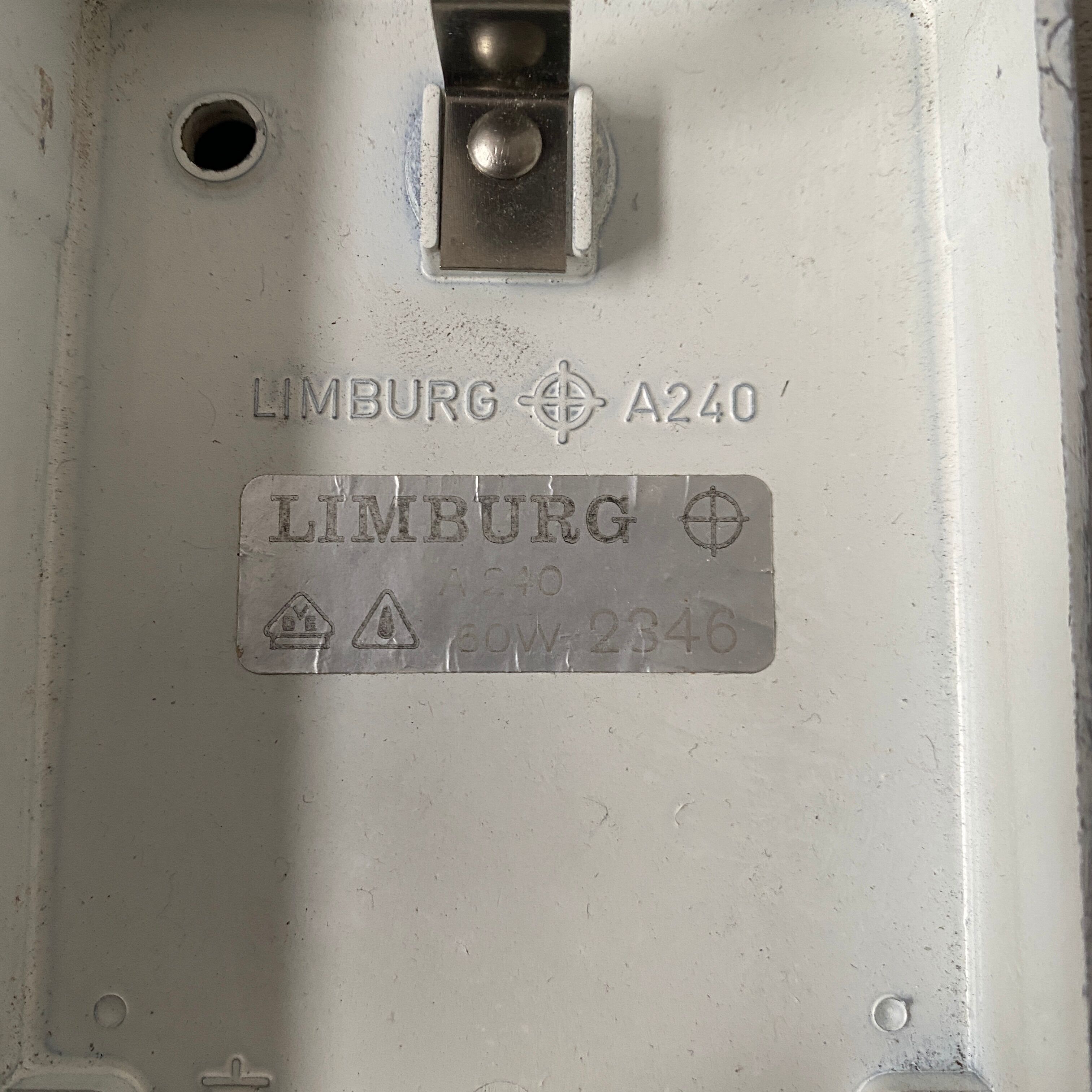 Lot 2 old vintage Limburg wall lamps