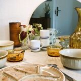 6 cups 'Total' vintage retro