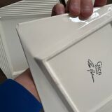 5 nesting plates by Paco Rabanne in Gien earthenware.