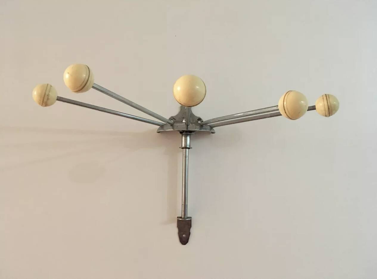Vintage Serjac folding coat rack.