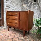 Vintage Scandinavian sideboard chest of drawers
