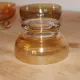 Set of 6 vintage multicoloured glass dessert bowls – 1970s