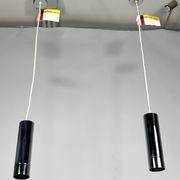 Stilux Milano, set of two chrome pendant lamps from 70s