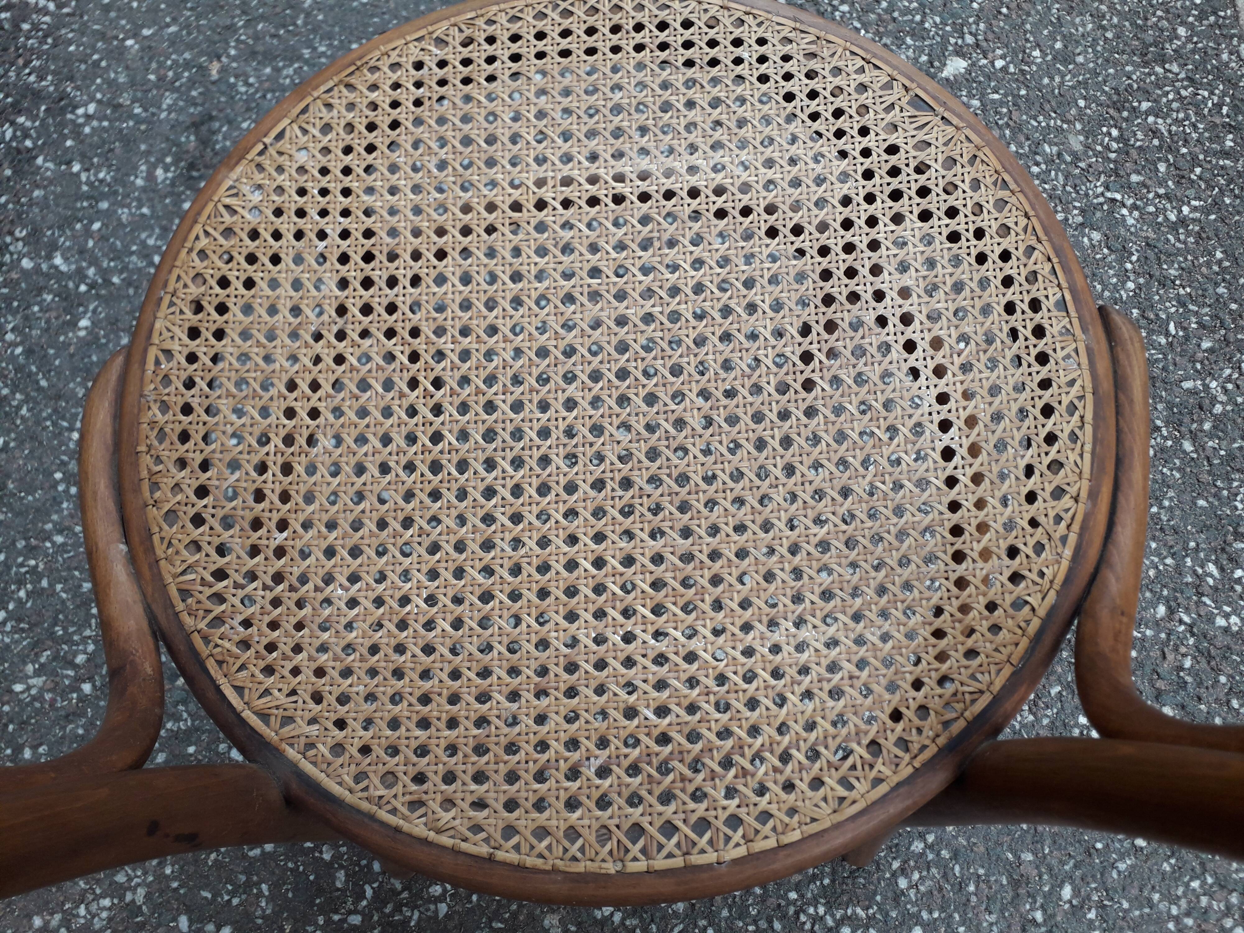 Canned Thonet armchair