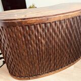 Rosewood desk, bean shape