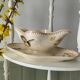 Longwy "Mésange" - Sauce boat on a polychrome ironstone base