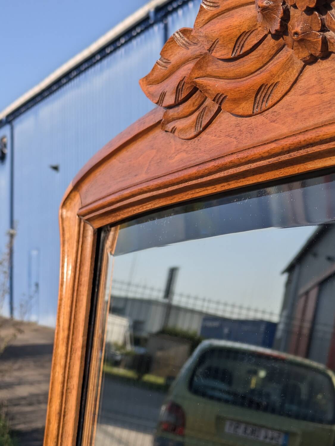 Large 187cm Art Nouveau Mirror, Nancy School, in the Majorelle style