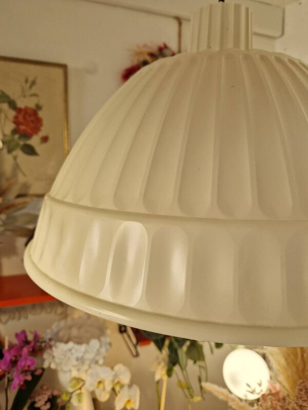 Cloche Lampe Suspension Blanc Creme Fontana Arte