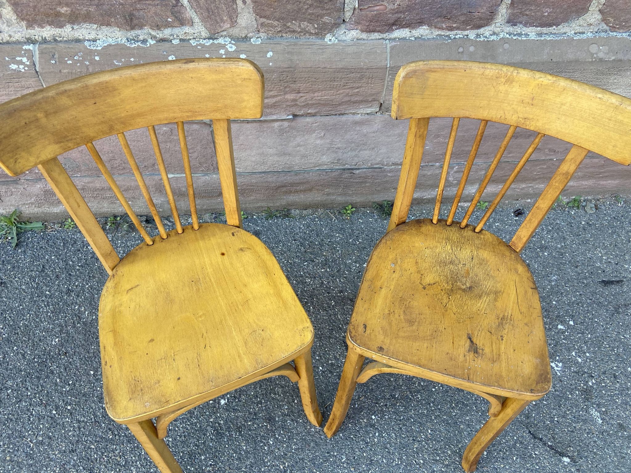 Pair of bistro chairs