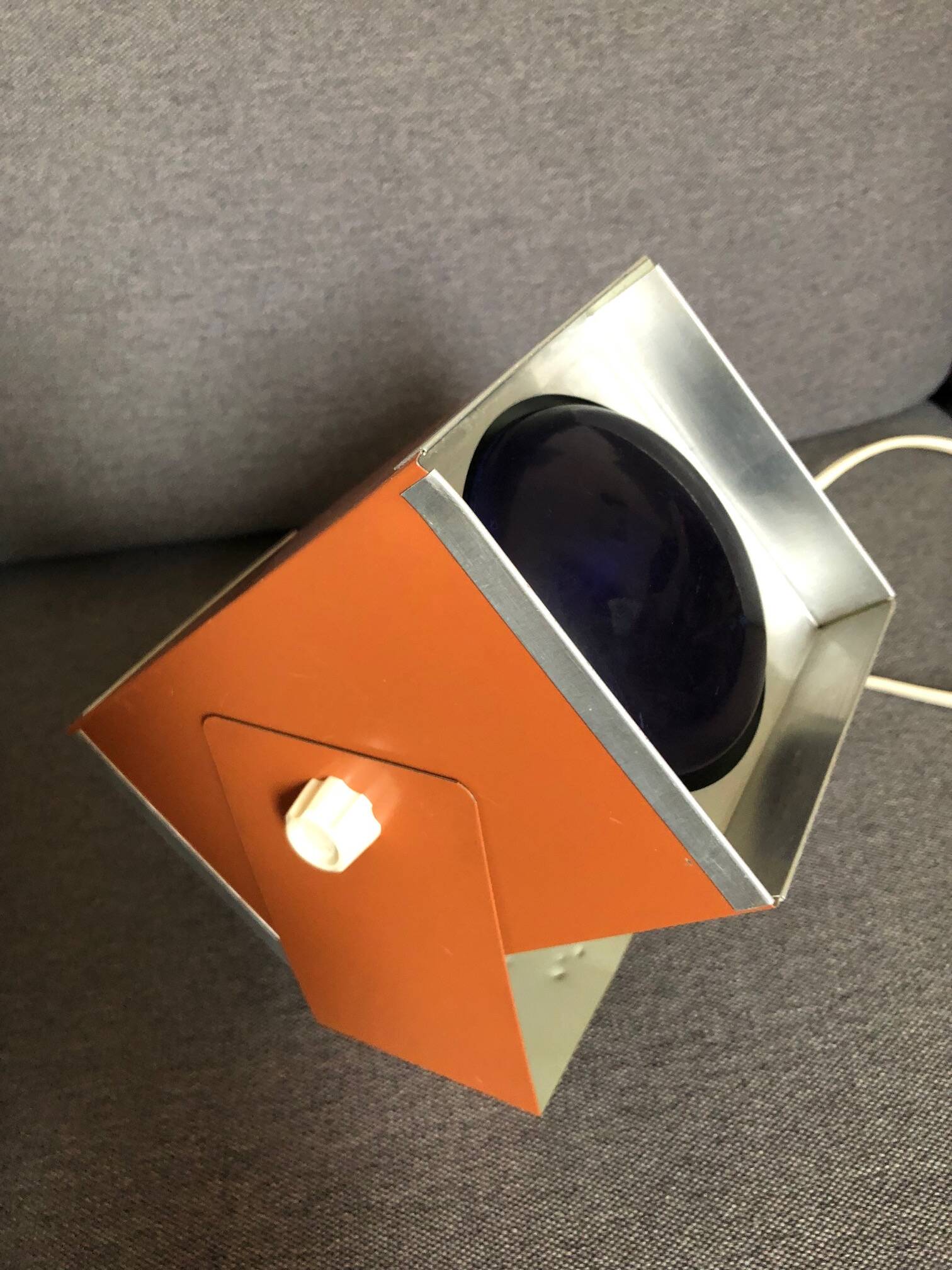 Spot vintage cube wall light, 70s