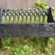 Old vintage black cast iron fireplace