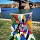 Berber rug Boujad abstract contemporary 1m60 on 1m05