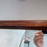 Reclining wood mirror to be laid