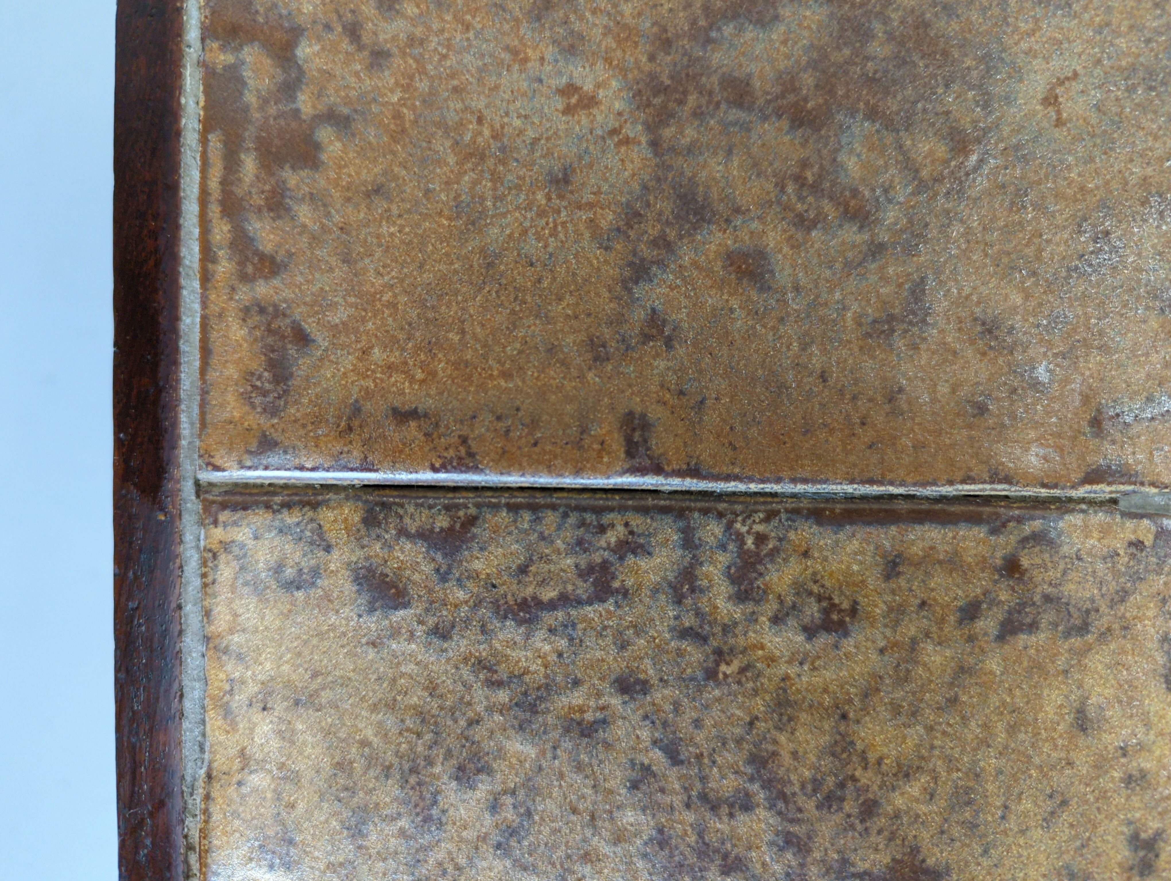 Metal and ceramic coffee table