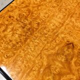 Coffee bar coffee table integrated in vintage elm magnifying glass 1970