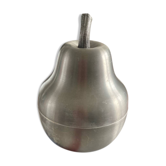 Seau a glaçons forme poire en aluminium brosse