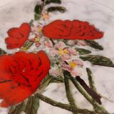 Set of 2 glazed ceramic dessert plates signed ZINGARO - Italy 1960s