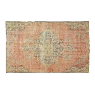 Anatolian handmade vintage rug 216 cm x 138 cm