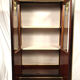 Varnished wood showcase and gold decoration in imitation of the so-called Boulle marquetry
