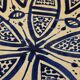 Large ancient Moroccan ceramic plate