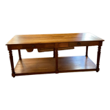 Oak draper table 2 drawers