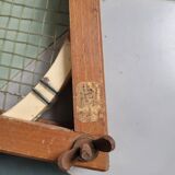 Wooden racket and carrying frame