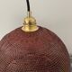Vintage braided wicker suspension electrified to nine