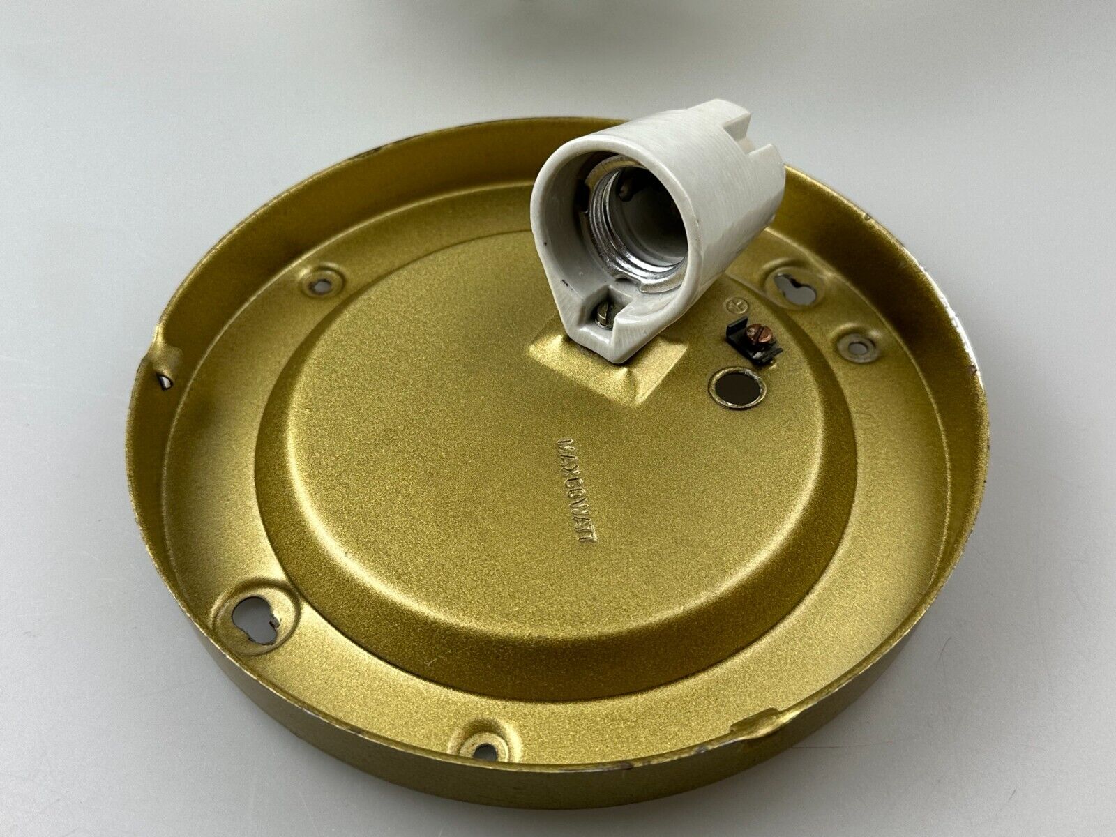 60s 70s Plafoniere gold wall lamp bubble glass space age design