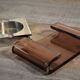 Cendrier plexiglas & acier design 1970