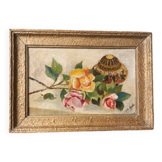 Oil on canvas, still life